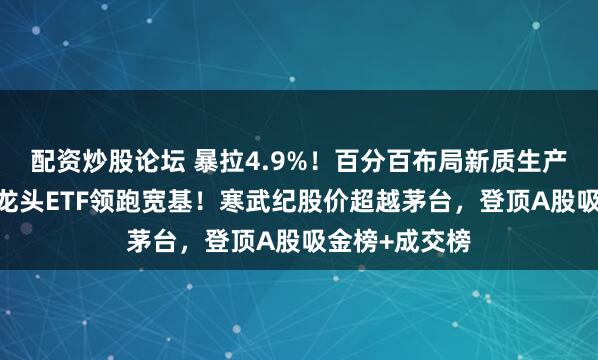 配资炒股论坛 暴拉4.9%！百分百布局新质生产力的——双创龙头ETF领跑宽基！寒武纪股价超越茅台，登顶A股吸金榜+成交榜